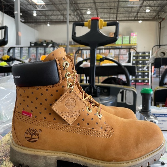 Supreme Timberland Comme Des Garcon CDG 6” Boots size 9 - Picture 3 of 5